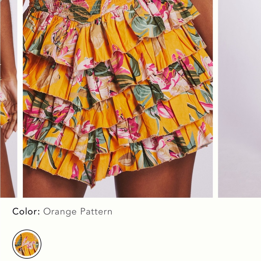 Love the Label Anthropologie Tiered Ruffle Skirt